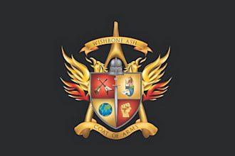 design luxury heraldic, family crest and coat of arms logo