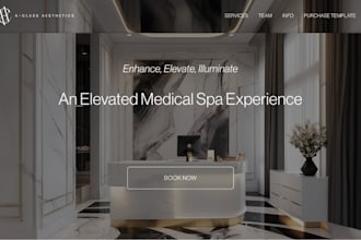 wordpress spa website beauty salon medical spa store dropshipping website