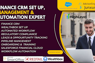 set up finance crm wealthbox redtail honeybook saleforce nexj practifi advyzon