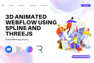 interactive 3d webflow, framer, threejs, crypto website, spline animations, rive