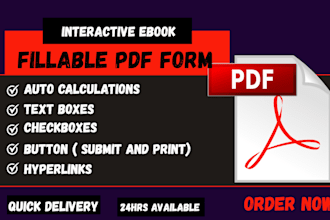 create fillable pdf form and design fillable pdf form