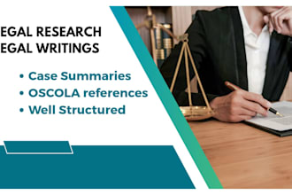 do legal research and writing on business and criminal law