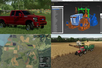 craft custom farming simulator 19, 22, and 25 mods, scripts, and pallets