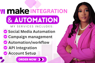 build make com automation workflows, make automation, made com