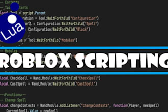 be your roblox developer, roblox scripter