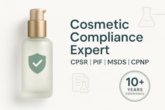 write cpsr, sds, pif, msds, toxicology report, product label
