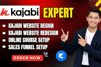 setup kajabi online course, kajabi website and kajabi expert