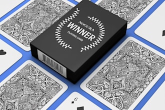 design custom playing cards pokenman flashcards board game box card mockup