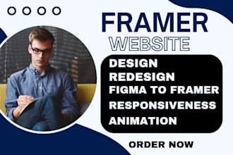 design framer website, figma to framer, framer landing page, SEO, animation