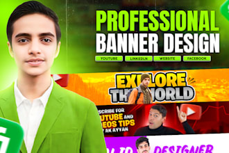 design custom banners for websites, ads, or social media