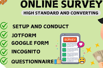 fill online survey, google form and questionnaire