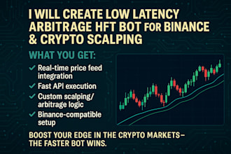 create low latency arbitrage hft bot for binance and crypto scalping