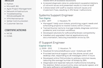 design a modern resume for jobs