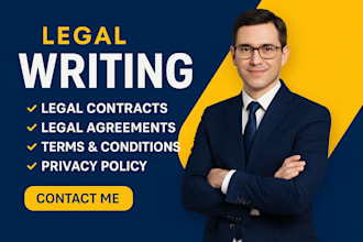 write legal agreement,contract,document,privacy policy,nda,motion,lawsuit,llc