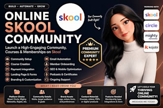 create a skool community for coaches, creators and online courses