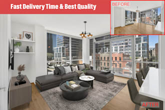 virtual staging, virtual renovation services in 12 hours