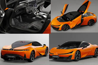 design realistic 3d car modeling stl 3d printable vehicle 3d car model for game