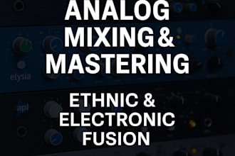 mix and master your ethnic or spiritual track with analog gear