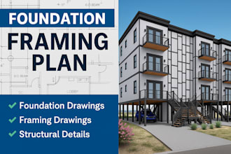 prepare construction ready structural foundation plan design pe stamp US states