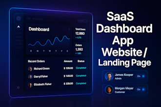 design saas dashboard uiux app uiux website design landing page design