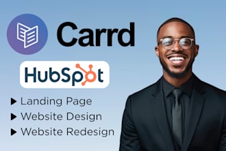 design minimalistic carrd landing page redesign website hubspot blog
