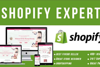 design shopify website with premium theme shopify store