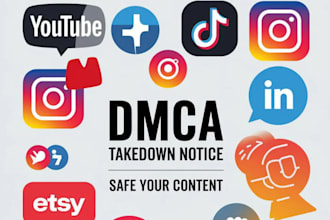 remove delete takedown facebook, instagram,yt,tiktok,reddit,x,shopify,under dmca