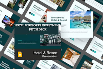 design hotel investment pitch deck resorts project bank loan pitch deck ppt