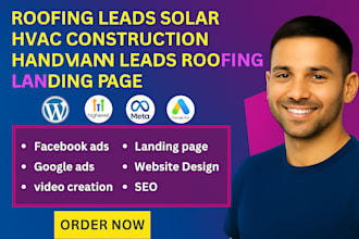 roofing leads solar hvac construction handyman leads roofing landing page