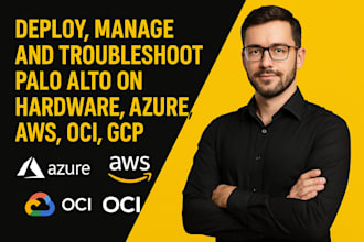 deploy, manage and troubleshoot palo alto on hardware, azure, AWS, oci, gcp