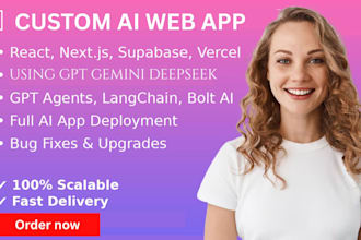 create custom ai web app using llama 3 deepseek chatgpt gemini langchain llm nlp