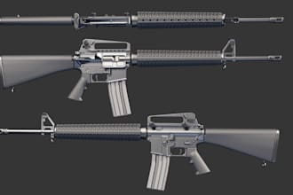 sculpt 3d cosplay weapons props 3d airsoft gun model accessory for 3d printing