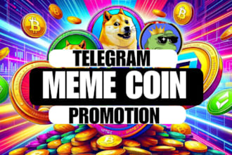 grow telegram channel, telegram promotion, telegram memecoin to 100x token sales