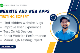 check your website or webapp for broken links, bugs and responsiveness