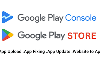 upload app on google play console apple store,  play store app update