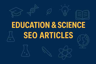 seo articles for education and science blogs
