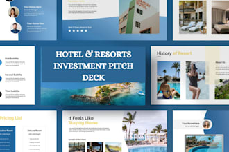 investor ready UK USA hotel investment pitch deck resorts bank loan pitch  ppt