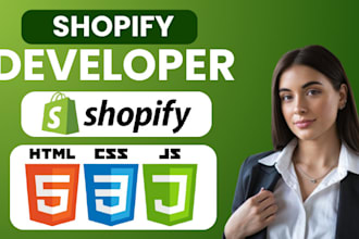 do shopify developer theme customization, liquid sections coding, js fixes