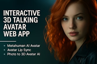 do interactive 3d talking voice characters 3d ai avatar generator photo web app