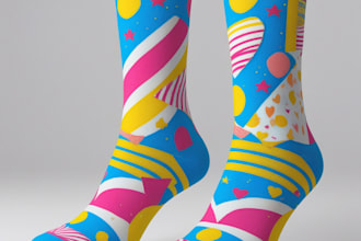 make a unique socks design
