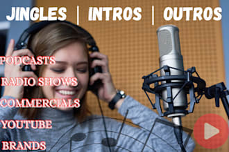 produce jingles, intros and outros for podcasts, shows, tv, youtube and more