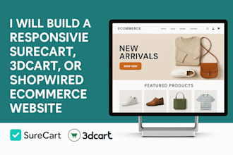 build surecart store 3dcart shopwired website design ecommerce store