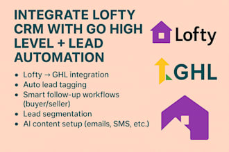 integrate lofty with go high level lead automation
