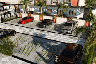 renew commercial hospital design, luxury building, hospital interior rendering