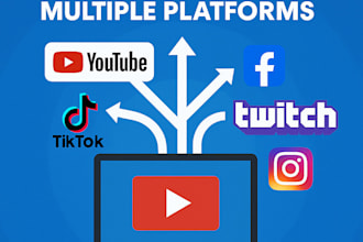 use restream service to stream to multiple platforms