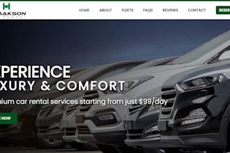 design wordpress websites for car rental, dealership, chauffeur, or turo service