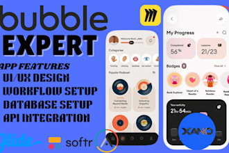 bubble io bubble website saas mvp crm portal ai chatbot xano bubble io developer