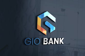 make financial, accounting, bank logo for your business