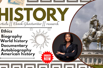 ghostwrite history, biography, memoir, american history, and political science