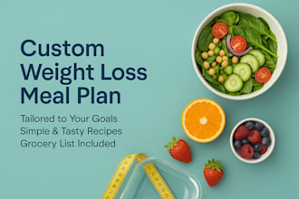 do professional meal planning for weight loss
